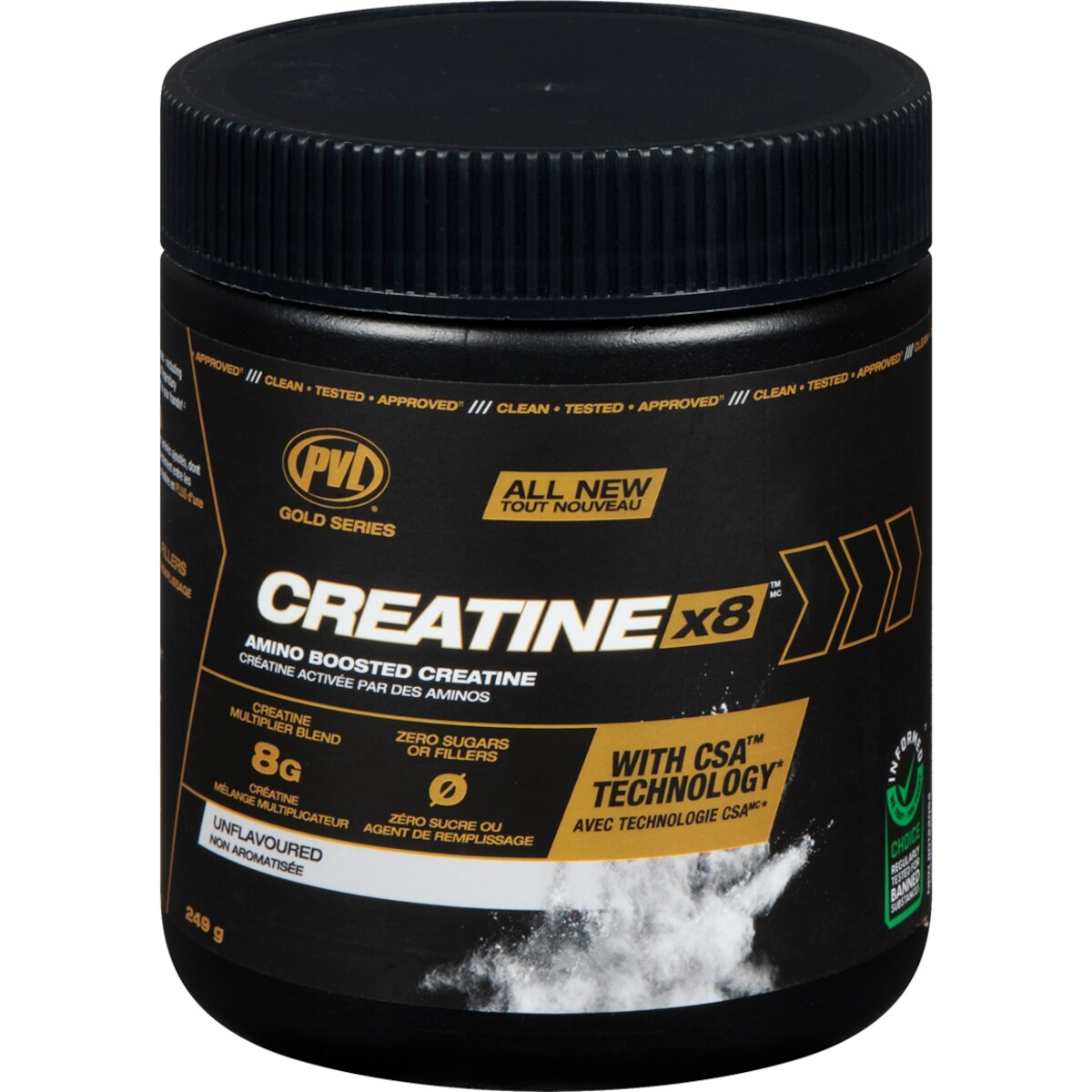 Creatine x8 créatine activée par des aminos non aromatisée
