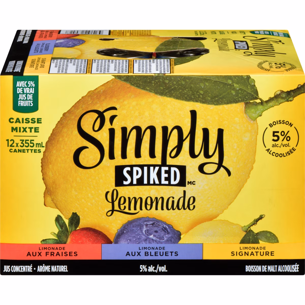 Lemonade boisson de malt alcoolisée caisse mixte (Pièce didentité requise au moment du ramassage)