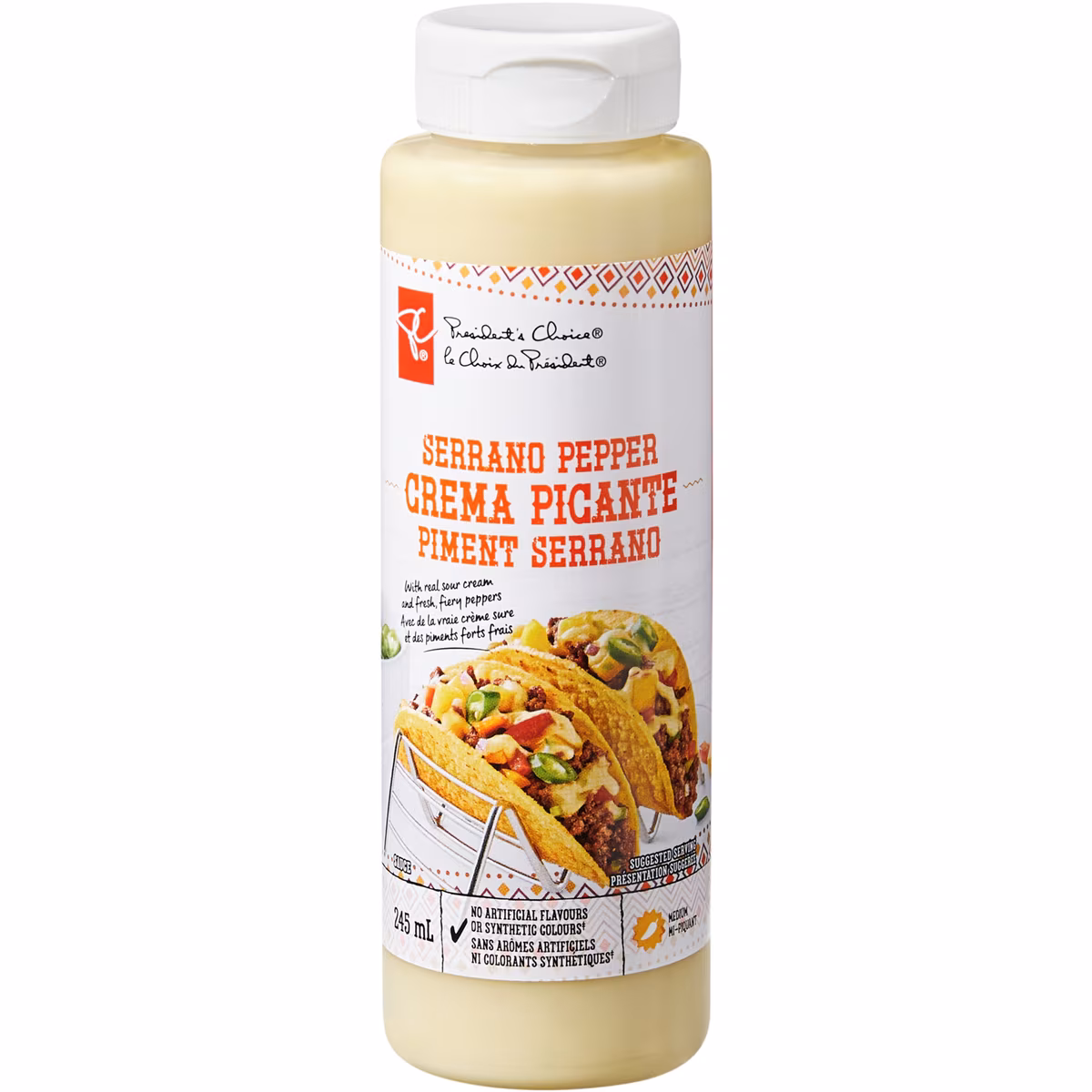 Sauce crema picante au piment serrano
