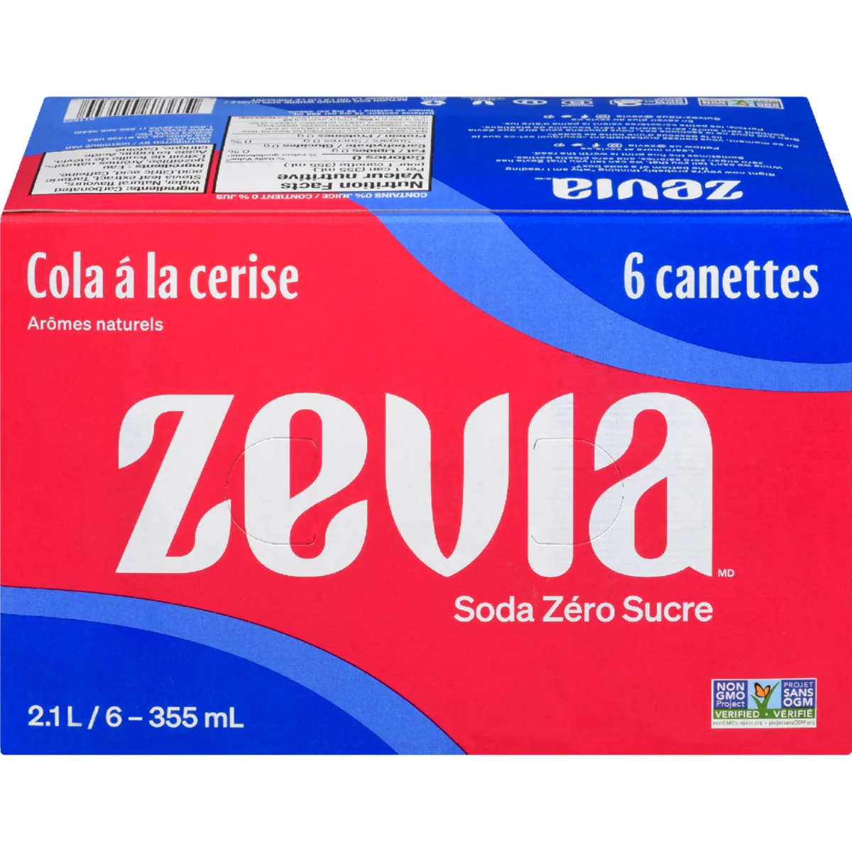 Soda zéro sucre, cola à la cerise