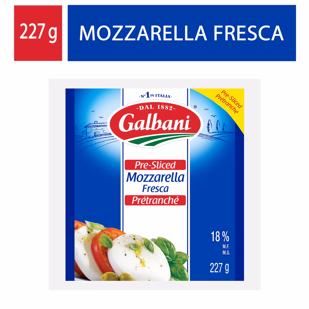 Tranches Boule Mozzarella Fraiche