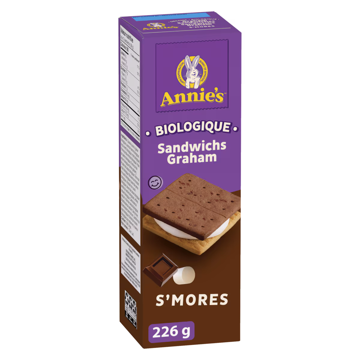 Sandwichs Graham Organique S'Mores, chocolat et guimauve