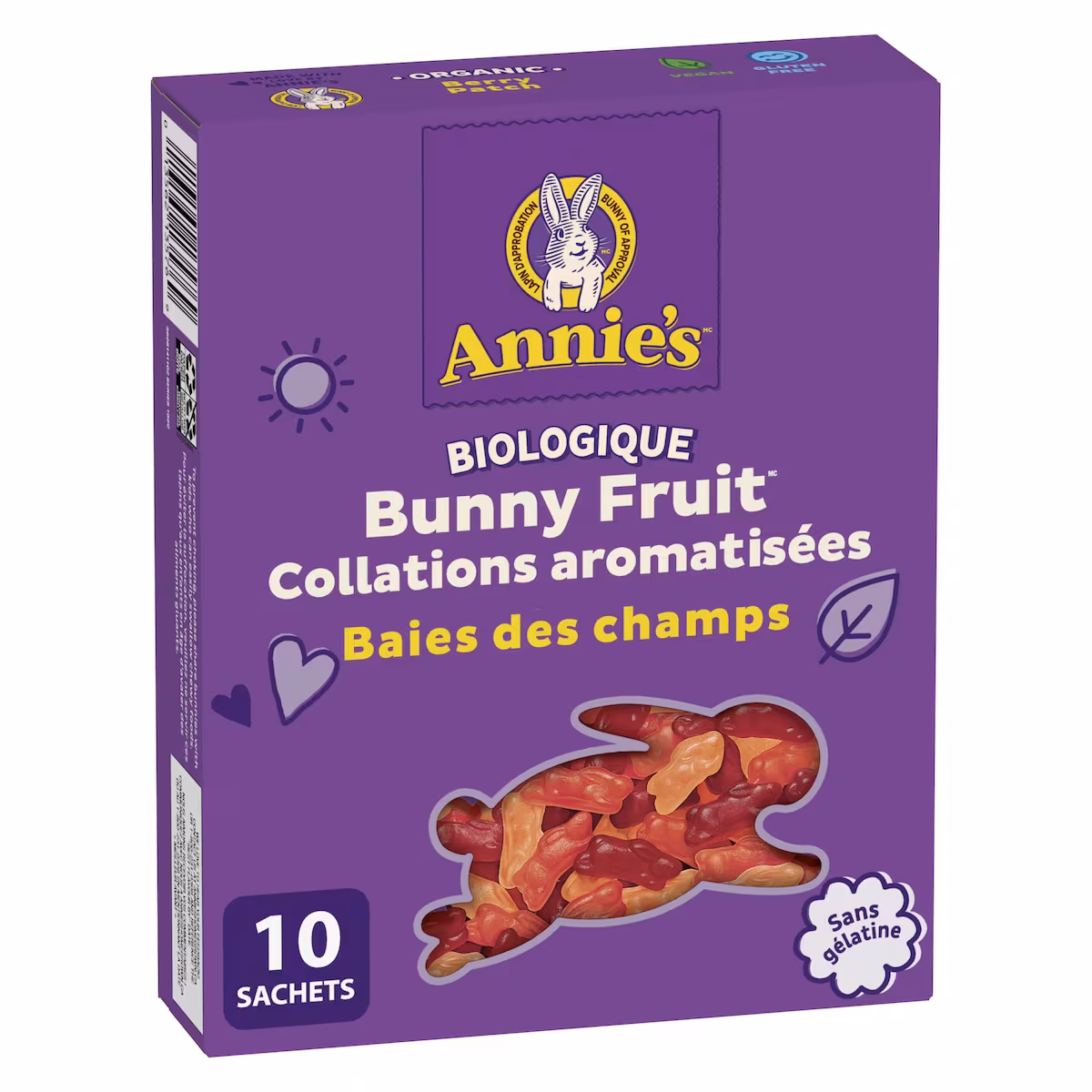 Collations aux fruits Bunny Fruit baies des champs