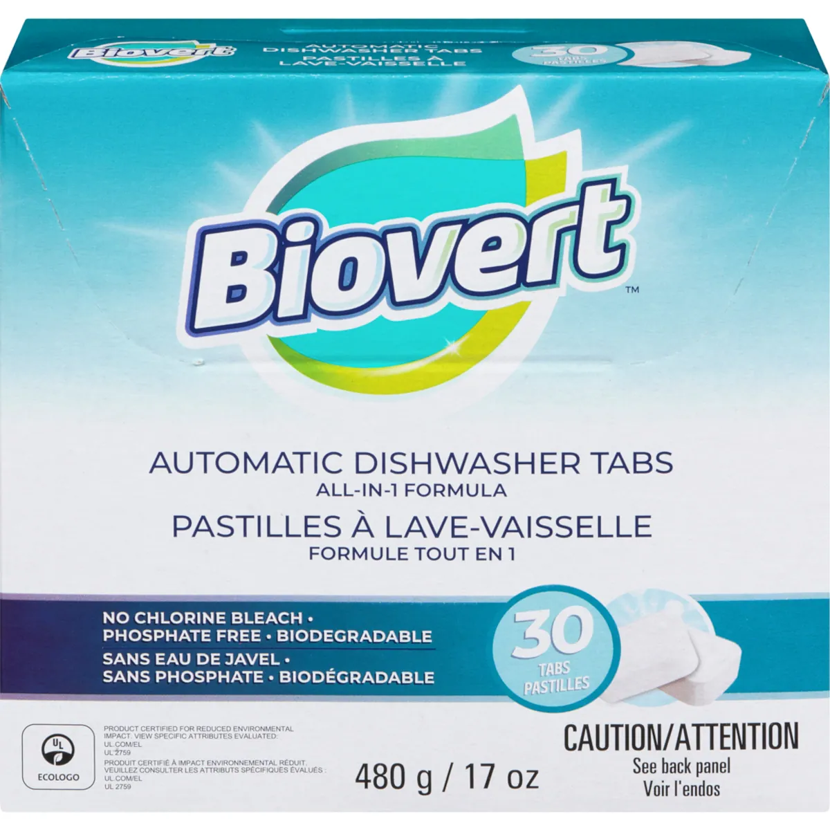 Pastilles à lave-vaisselle formule tout en 1