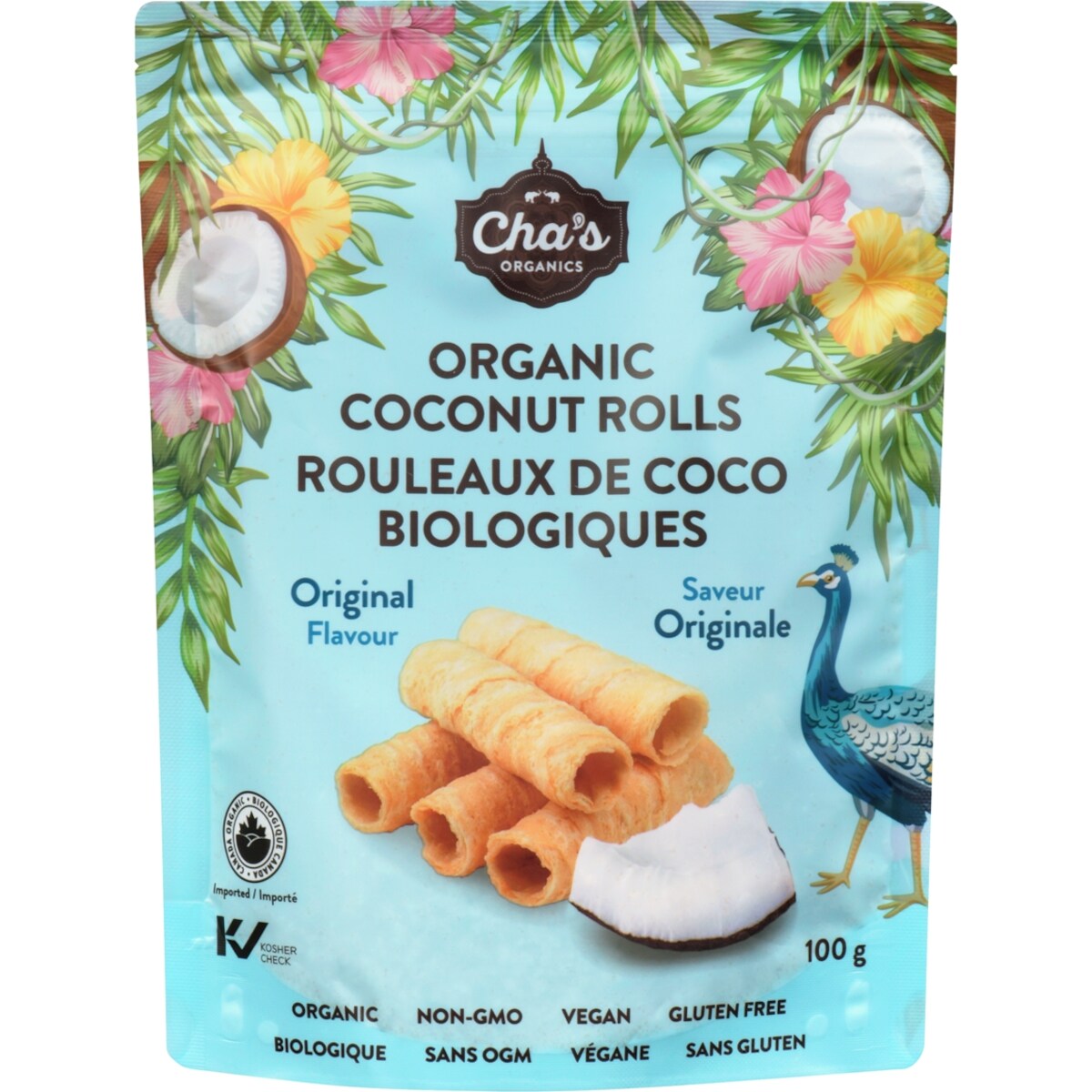 Rouleaux de coco biologiques saveur originale