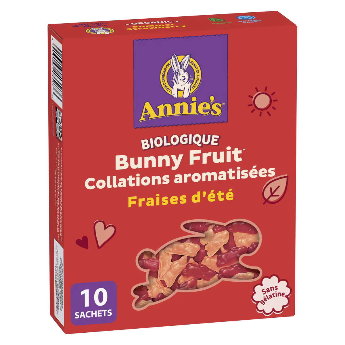 Collations aux fruits Bunny Fruit fraises d'été