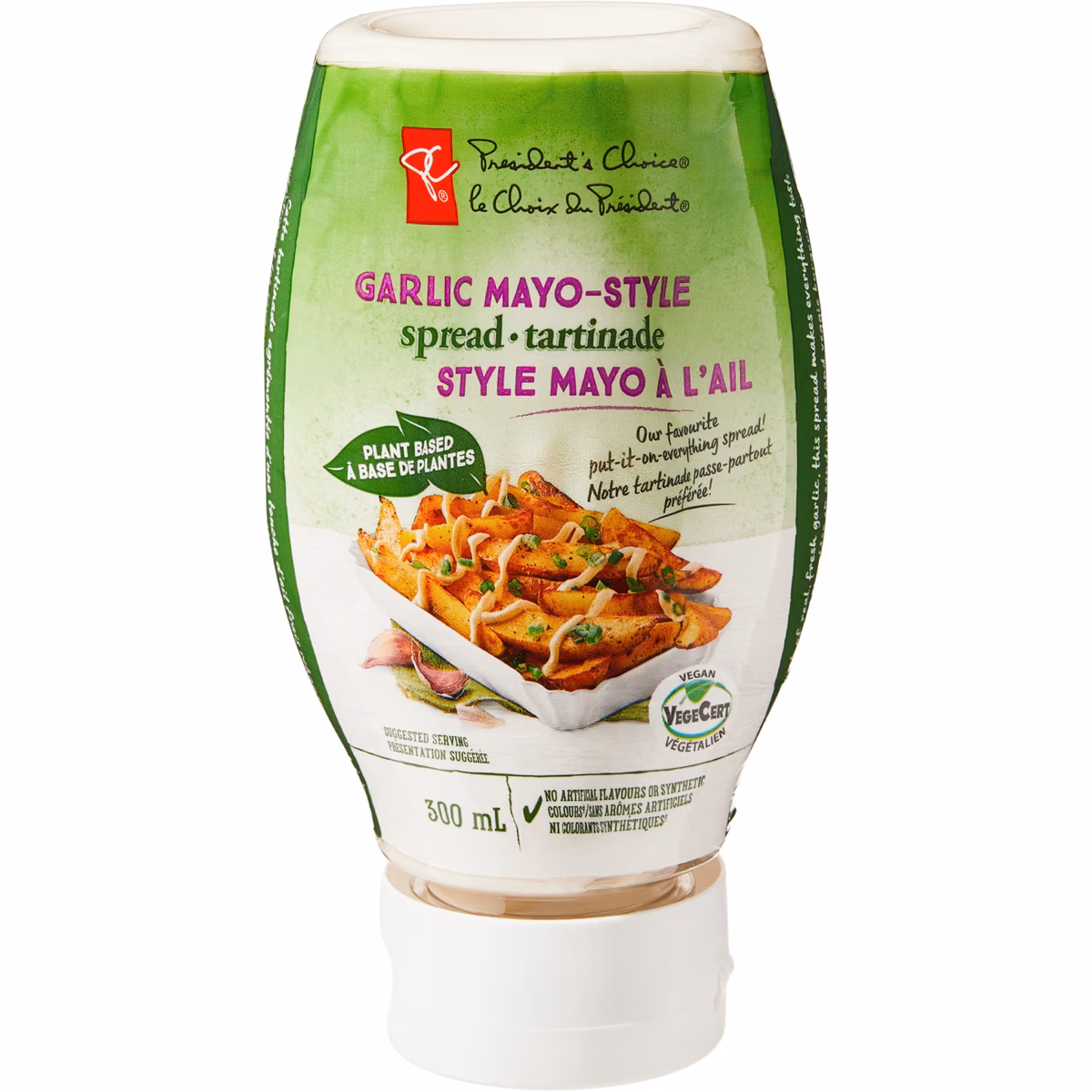 Tartinade style mayoà l'ail, à base de plantes