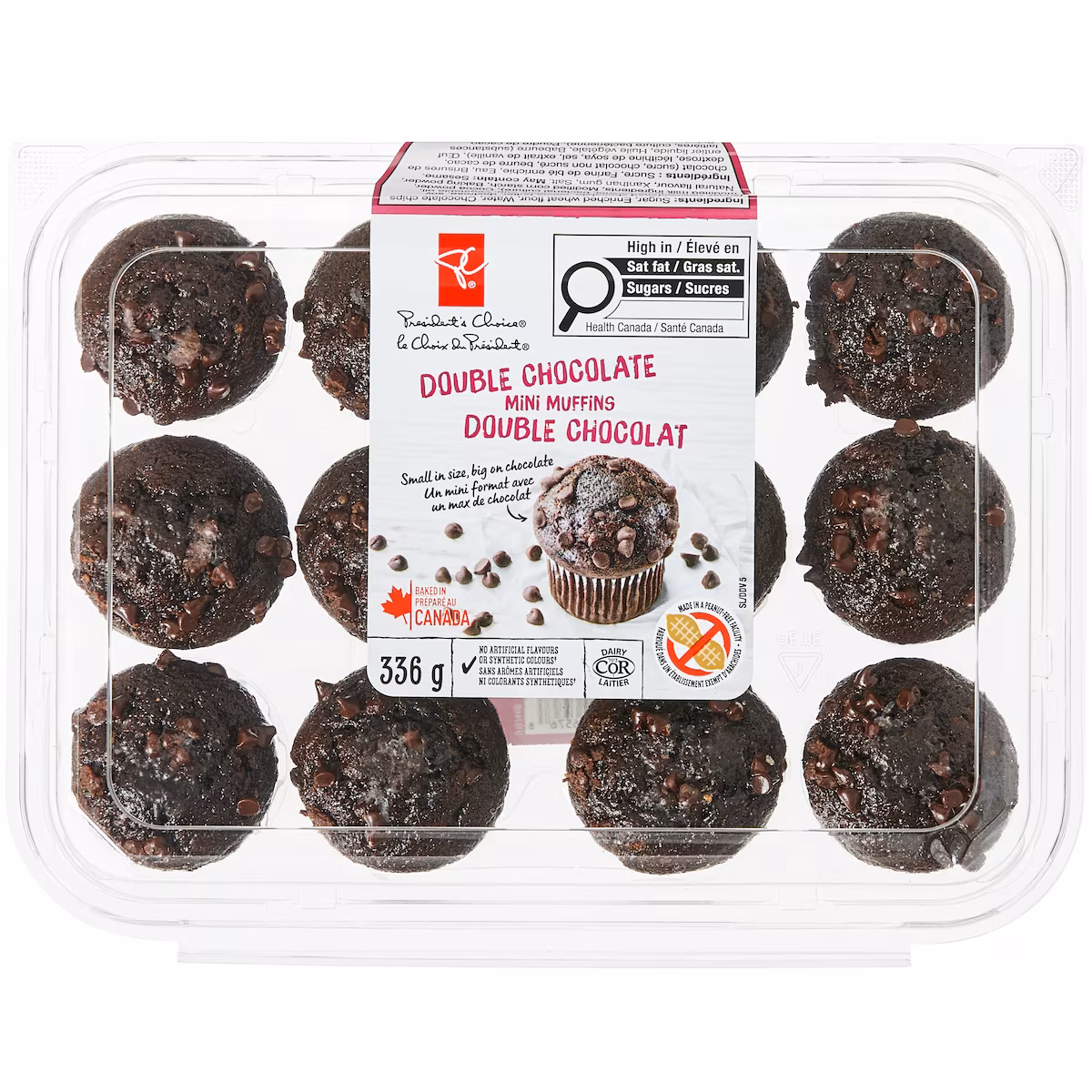 Mini muffins double chocolat
