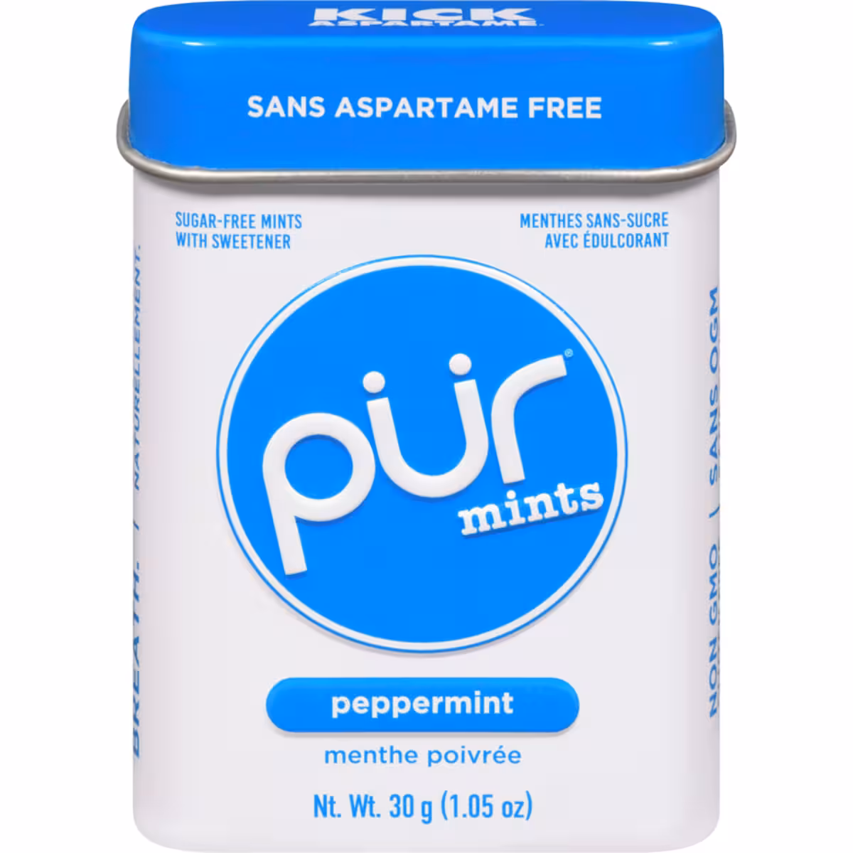 Menthes Sans Aspartame, Sans Sucre, au Goût Naturel Menthe Poivrée