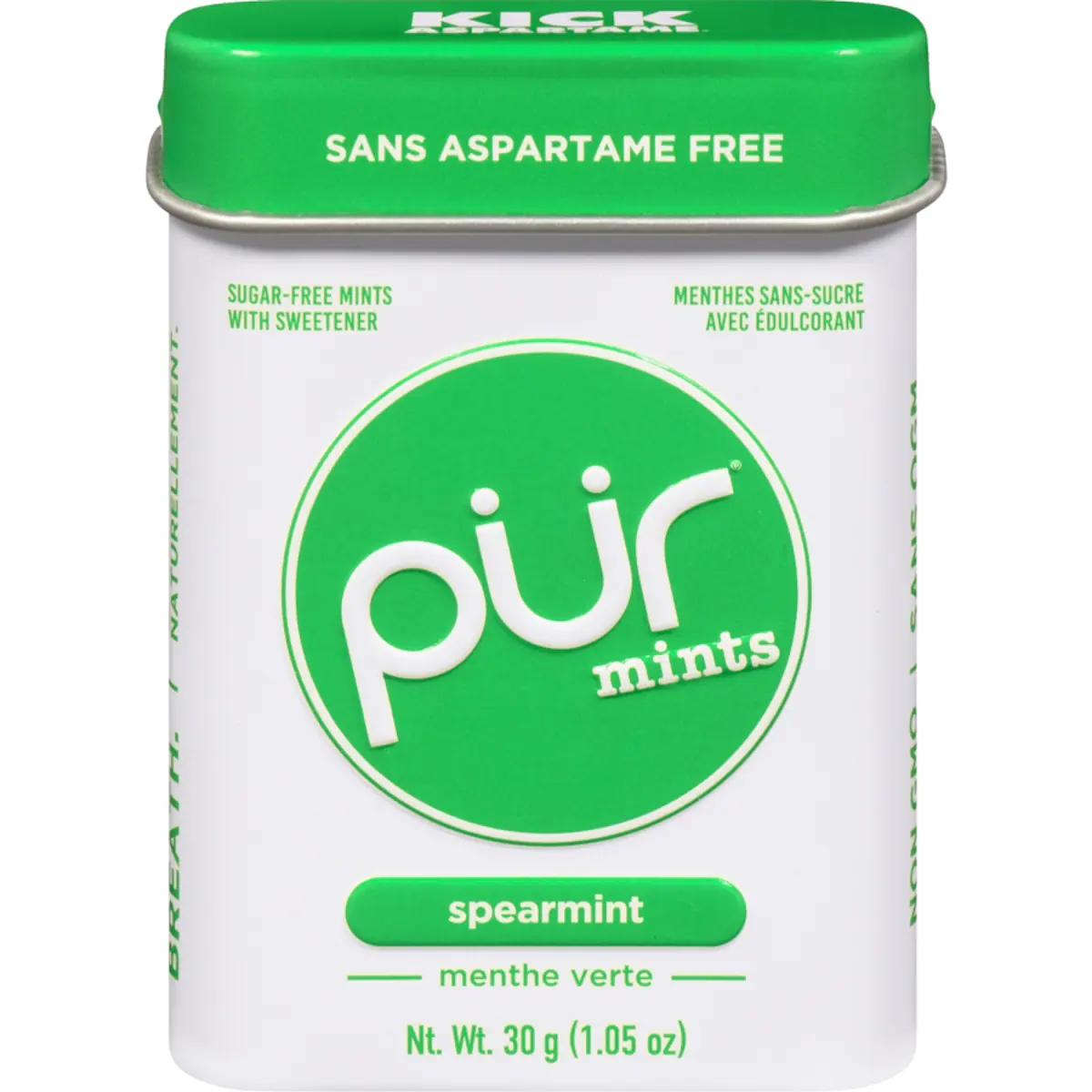 Menthes Sans Aspartame, Sans Sucre, au Goût Naturel Menthe Verte