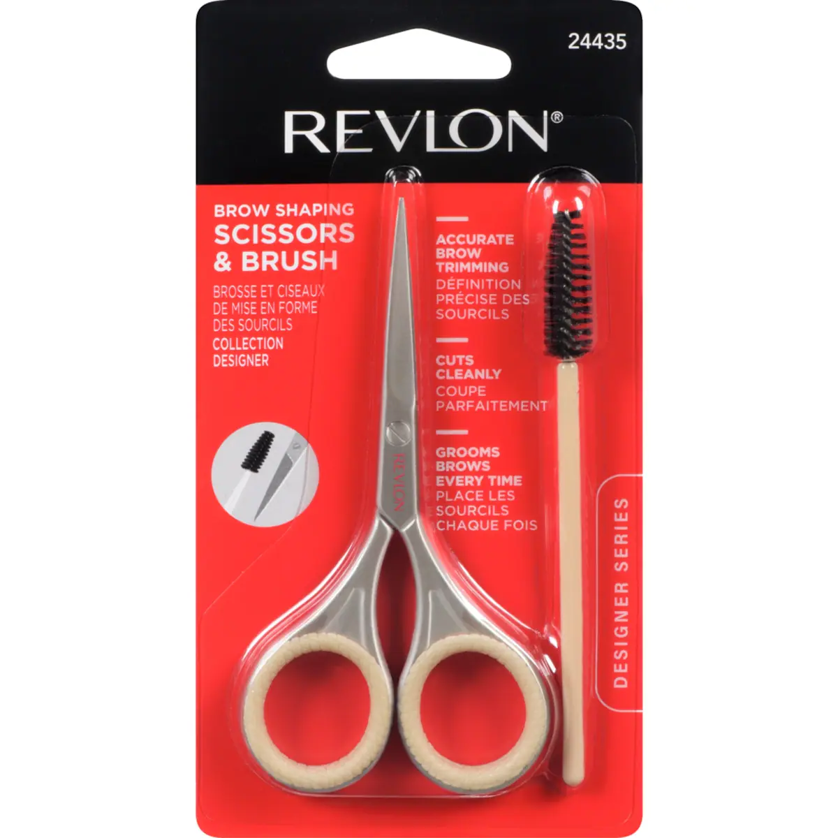 Collection designer brosse et ciseaux de mise en forme des sourcils