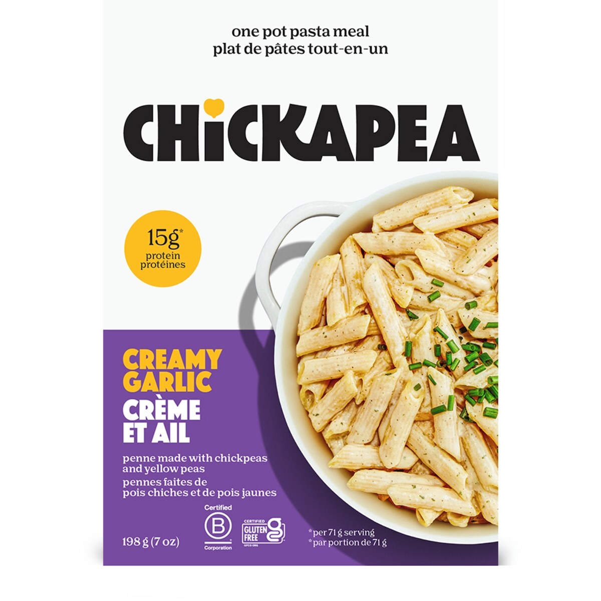 Plat de pâtes tout-en-un Crème et ail