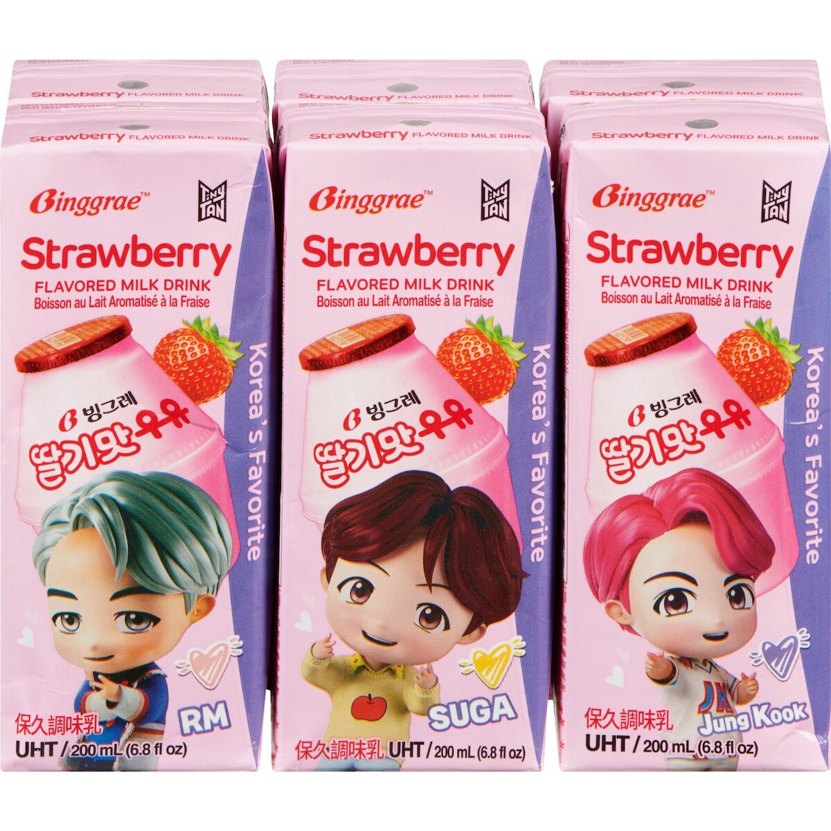 Tinytan boisson au lait aromatisé à la fraise