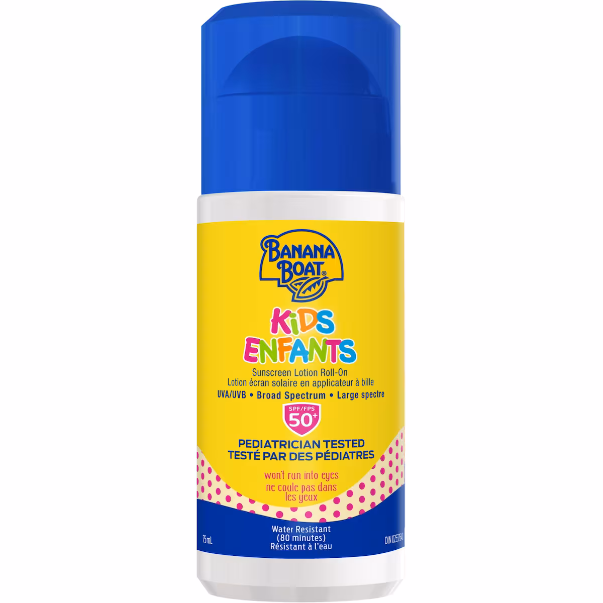 Lotion écran solaire à FPS 50+ en applicateur à bille pour enfants