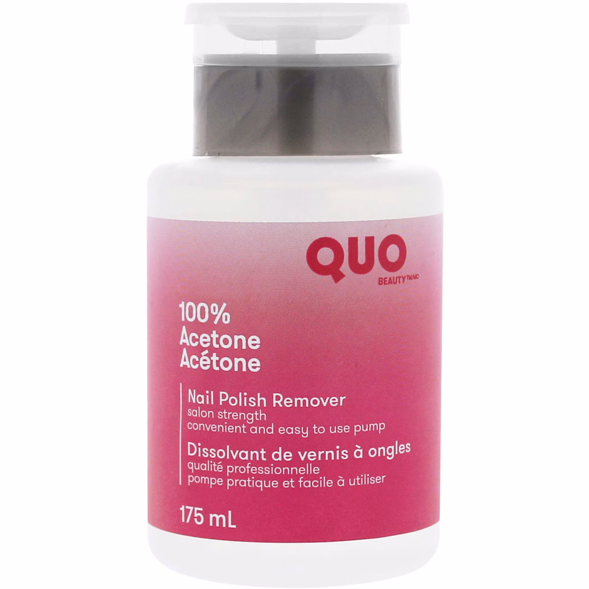 Dissolvant de vernis à ongles 100% acétone avec pompe
