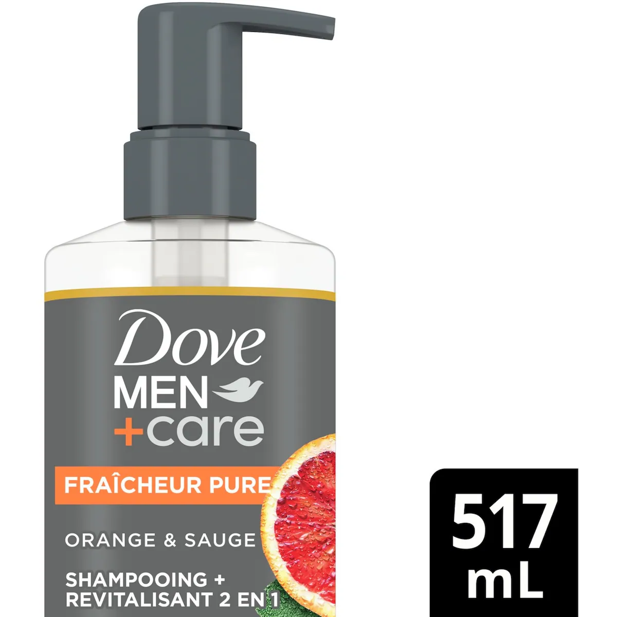 Fraîcheur Pure Shampooing + Revitalisant 2 en 1 Orange et Sauge