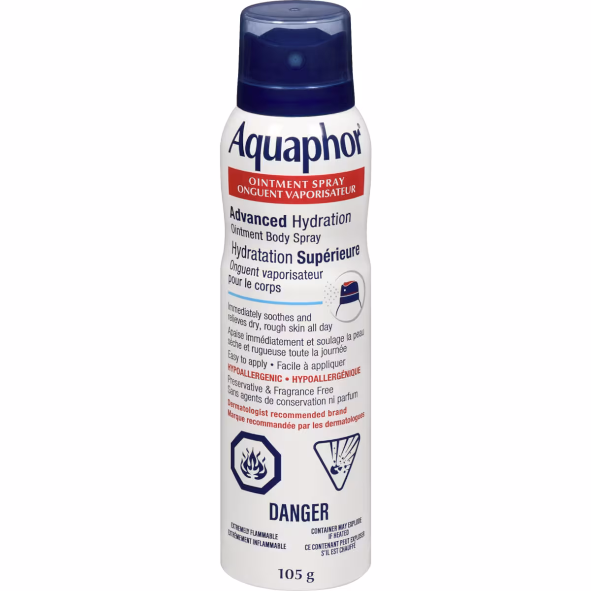 Onguent vaporisateur pour le corps hydratation supérieure