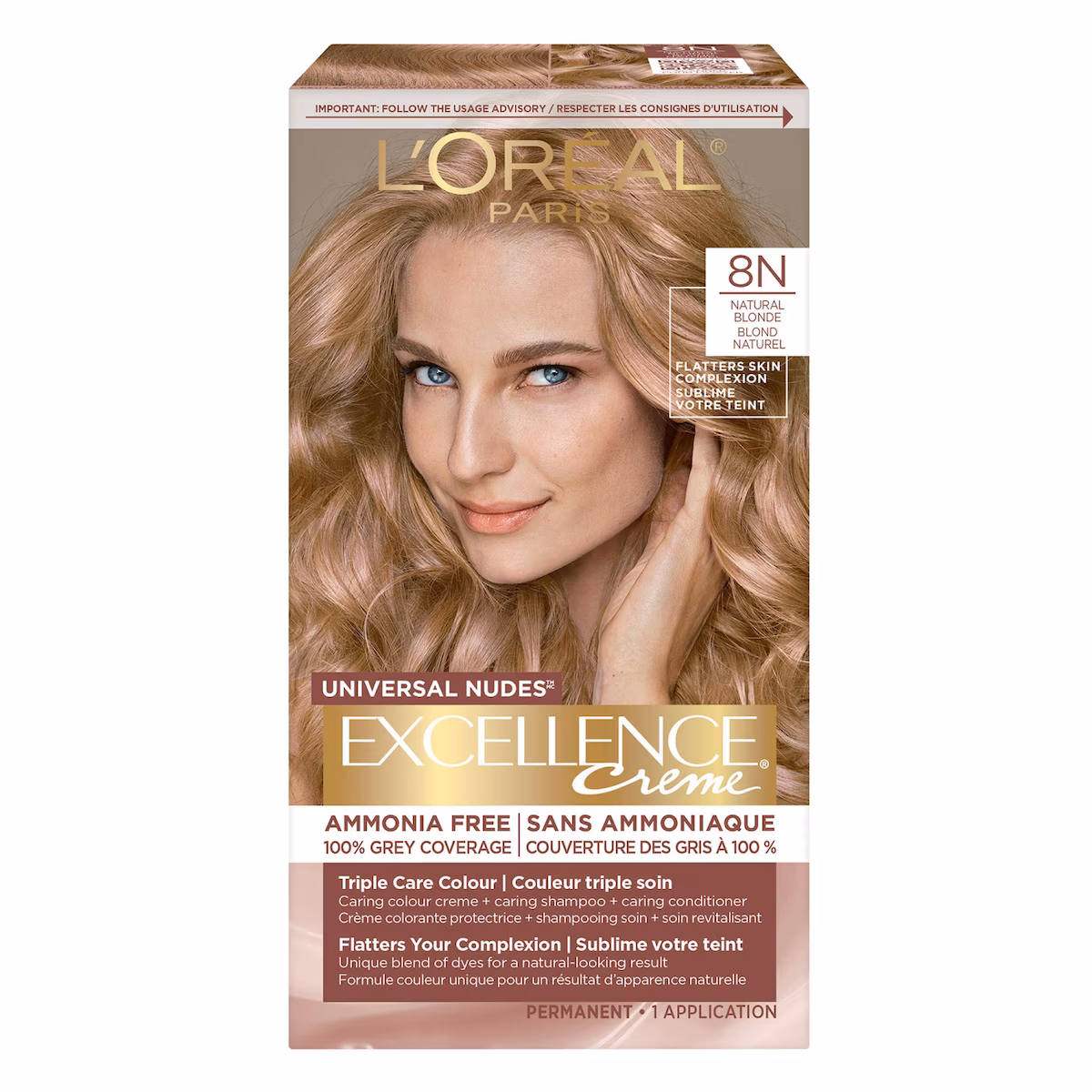 Excellence creme couleur triple soin 8n blond naturel