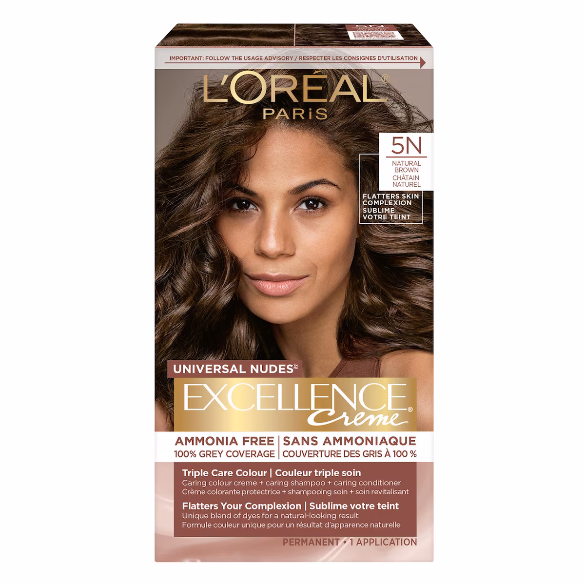 Excellence creme couleur triple soin 5n châtain naturel