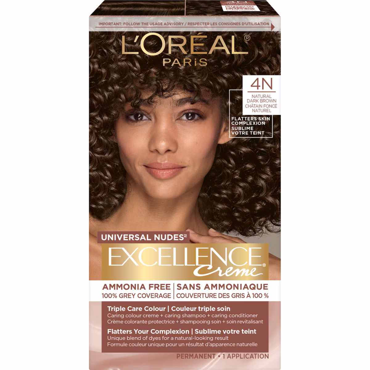 Excellence creme couleur triple soin 4n châtain foncé naturel