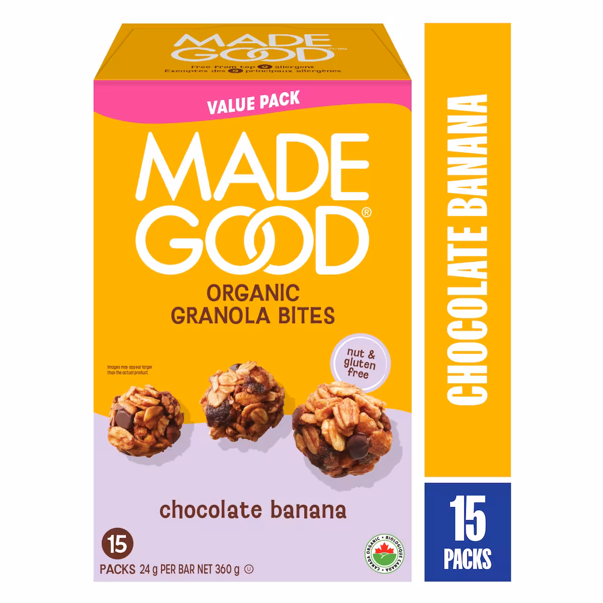 Bouchées granola chocolat banane