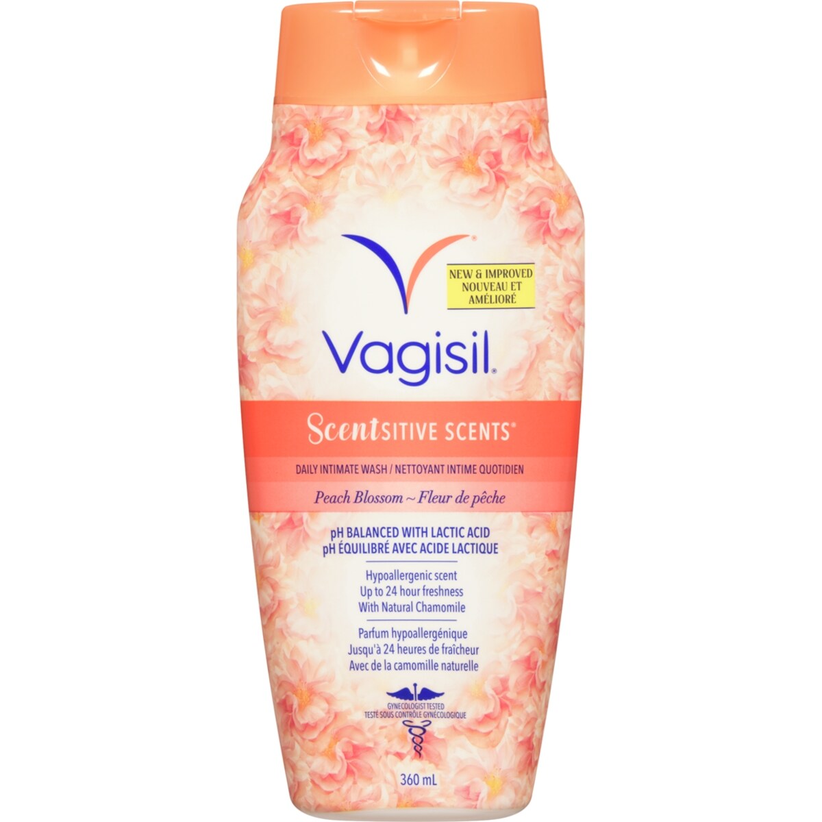 Scentsitive scents nettoyant intime quotidien fleur de pêche