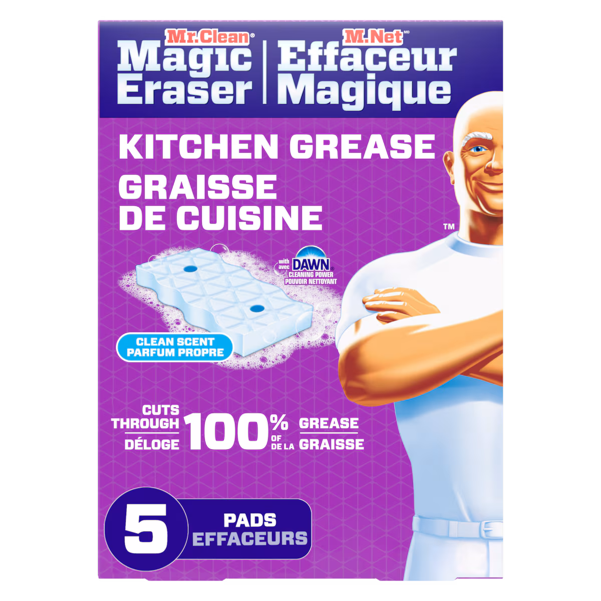 Nettoyant multi-usages Effaceur magique Ultra moussant, nettoyant multi-surfaces éponge moussante effaceur magique, 5 u