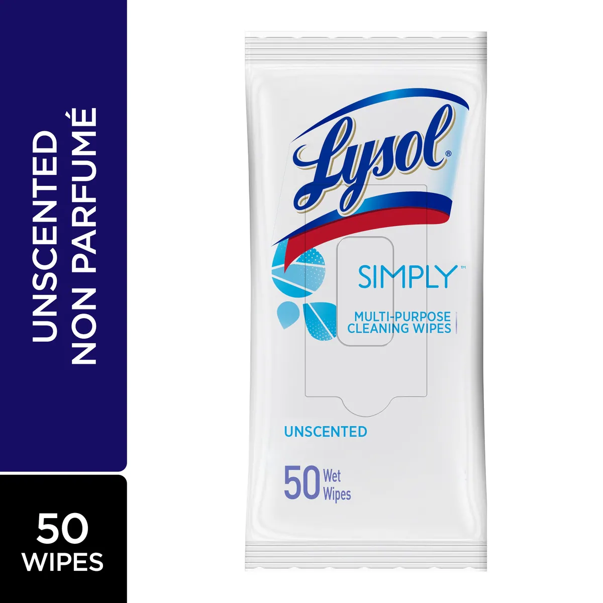 Lingettes de nettoyage Simply non parfumées