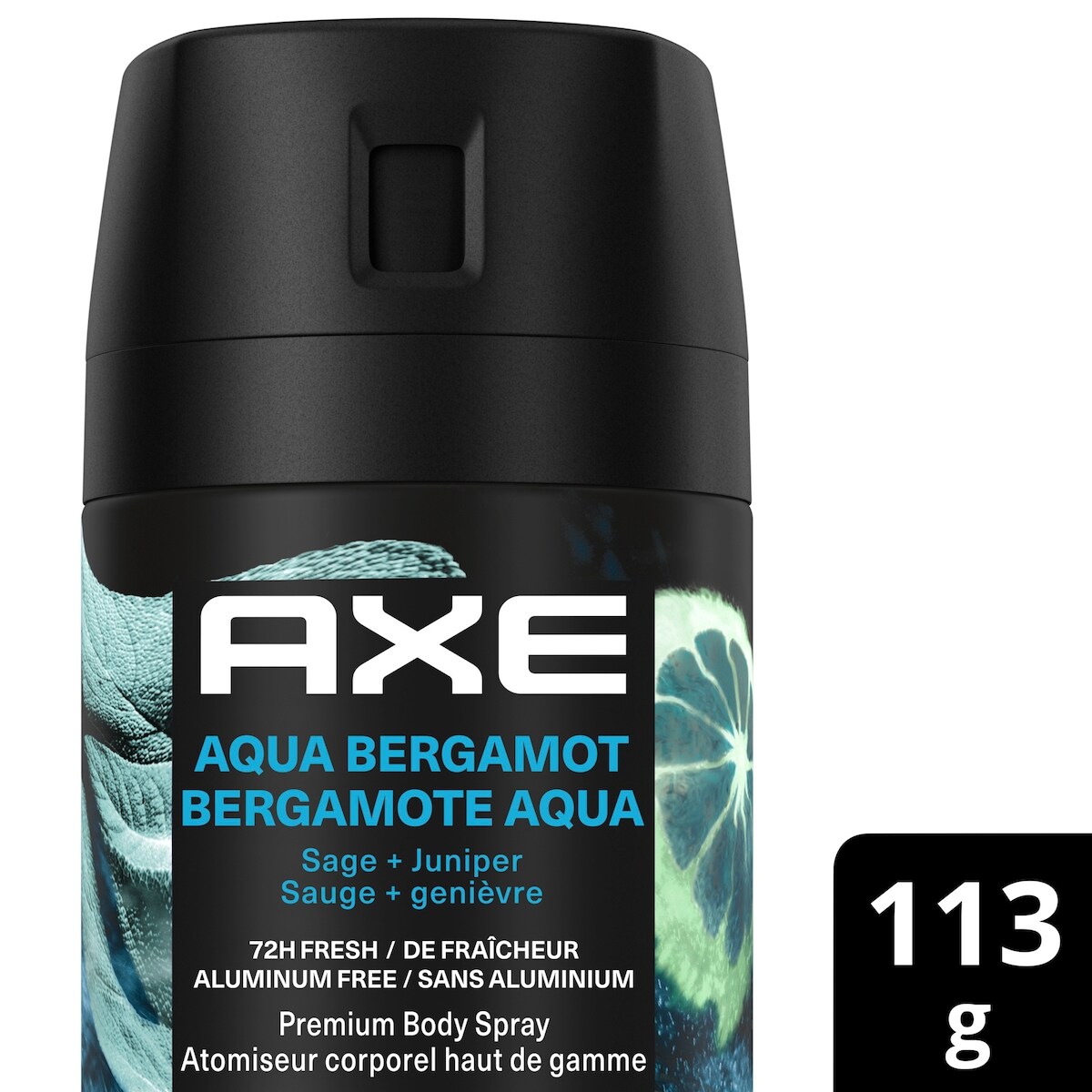 Spray corporel premium pour hommes, déodorant Aqua Bergamot