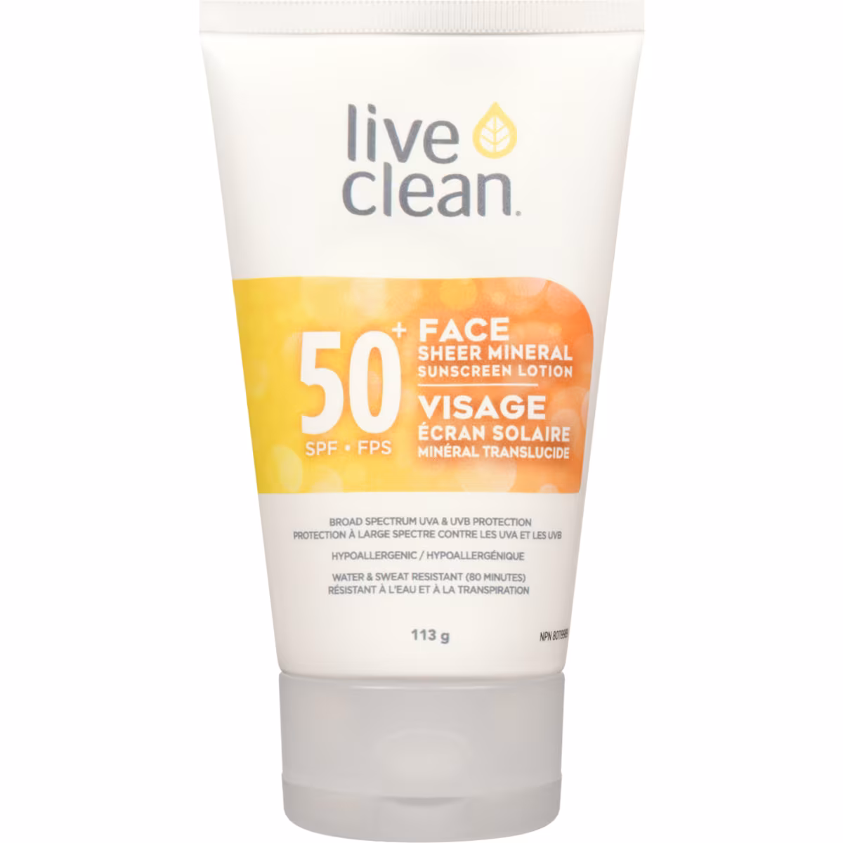 Écran solaire minéral translucide FPS 50+ visage
