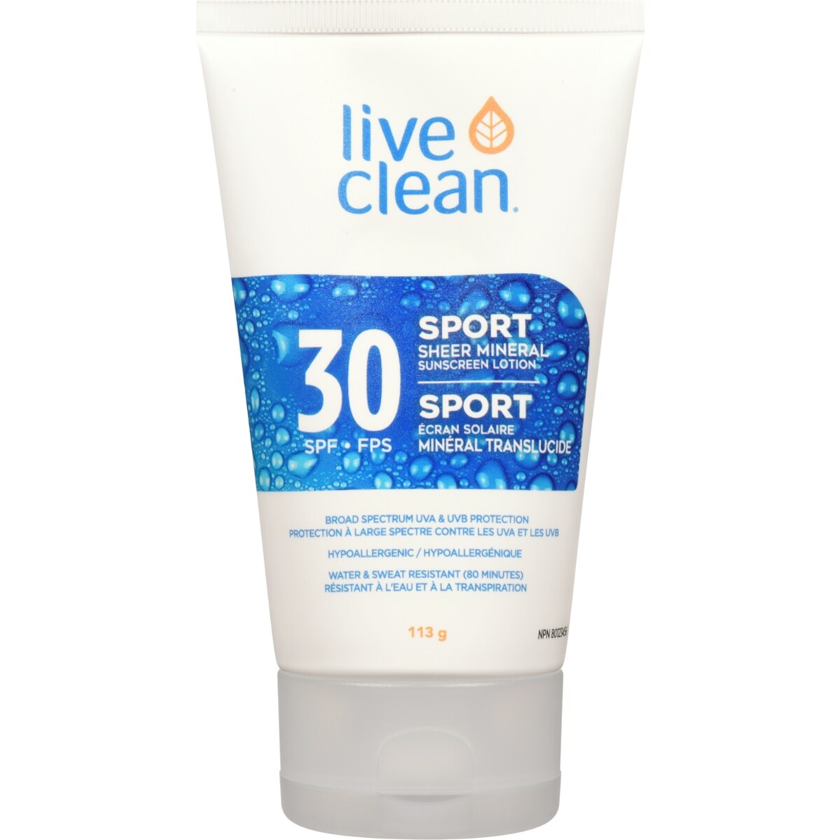 Écran solaire minéral translucide sport FPS30
