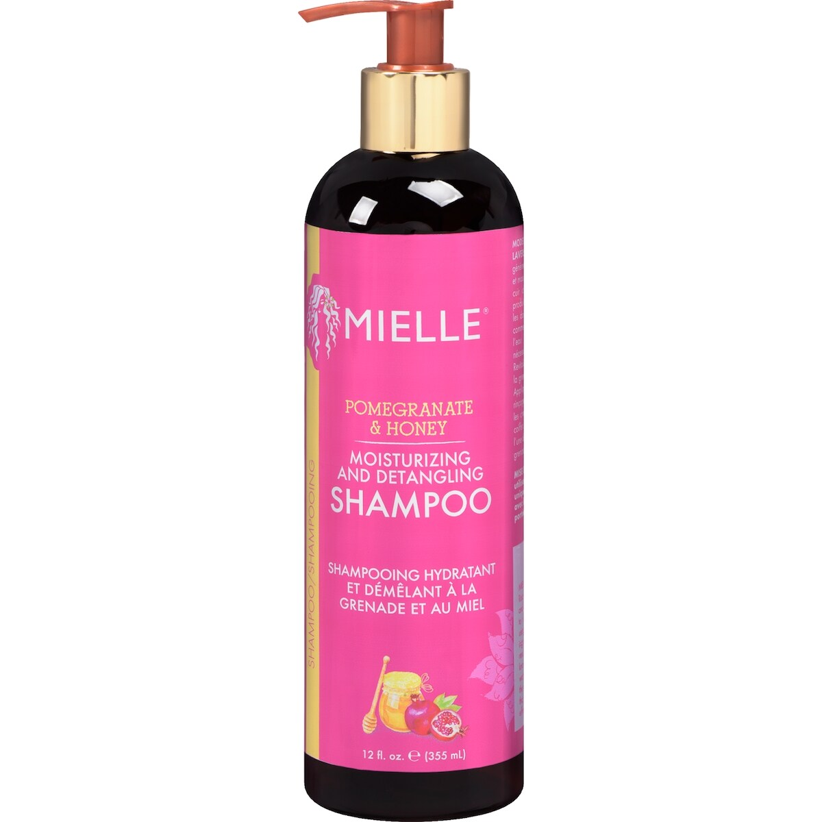 Shampooing hydratant et démêlant à la grenade et au miel