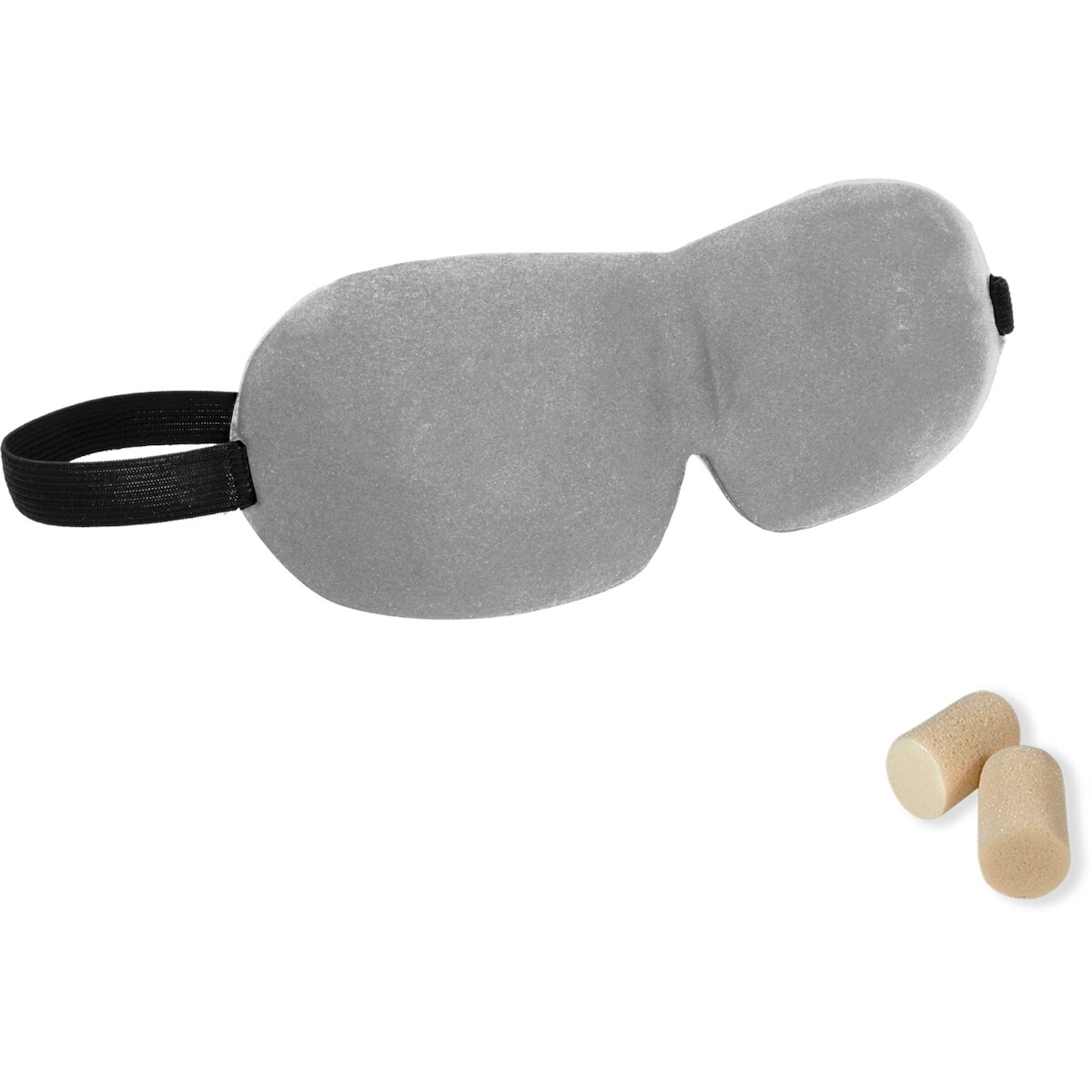 Masque pour yeux et oreillettes gris