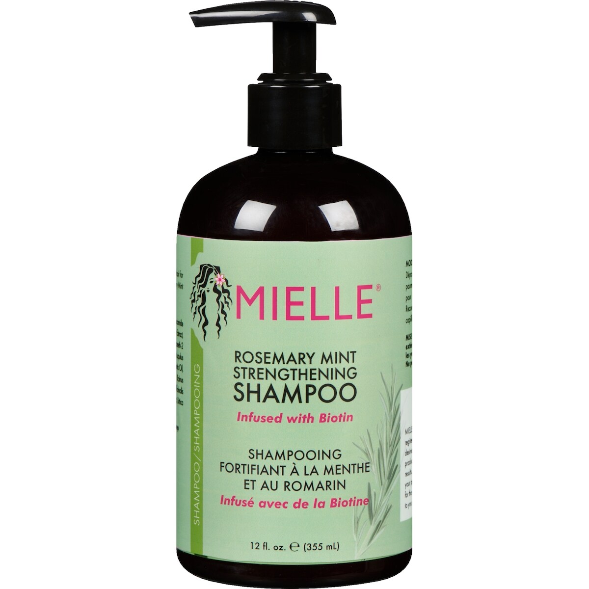 Shampooing fortifiant à la menthe et au romarin