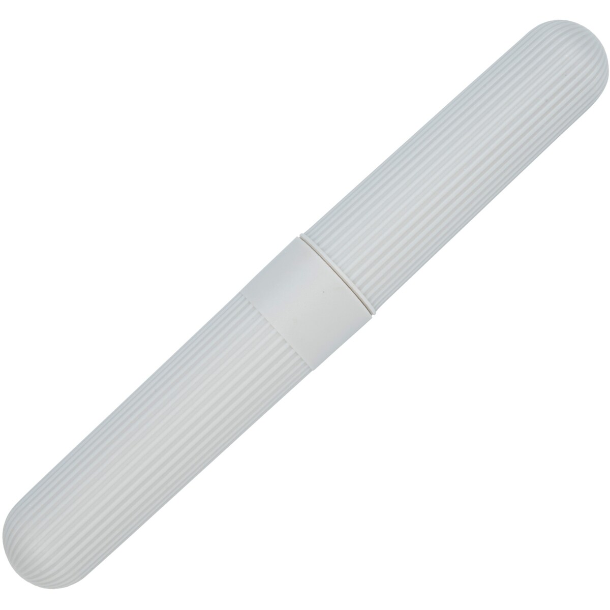 Porte-brosse à dent - crénelé gris - format dessai et de voyage