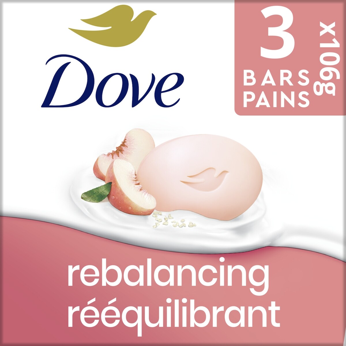 Pain de Beauté Nettoyant Doux, Pêche et Lait de Riz
