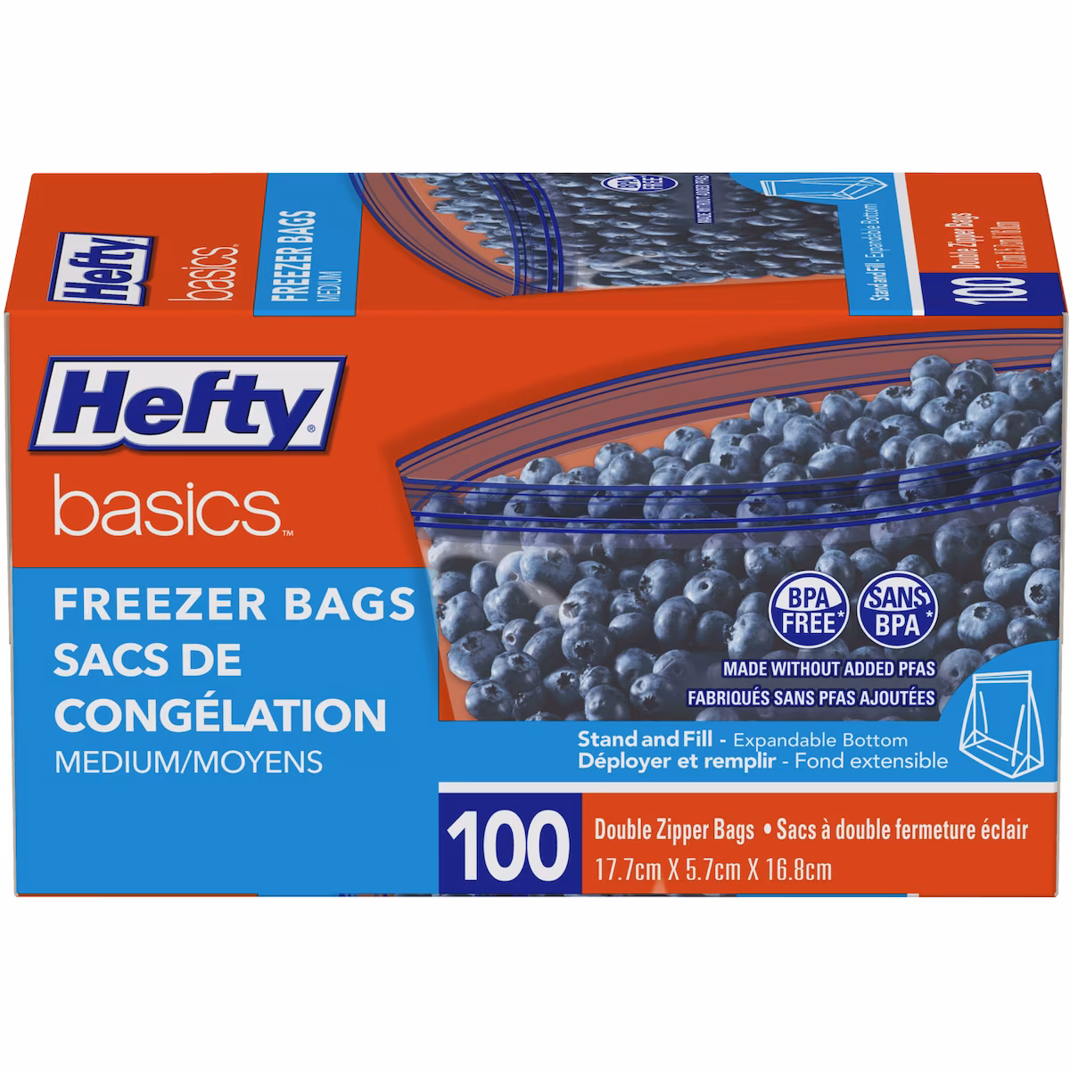Sacs de congélation format moyen