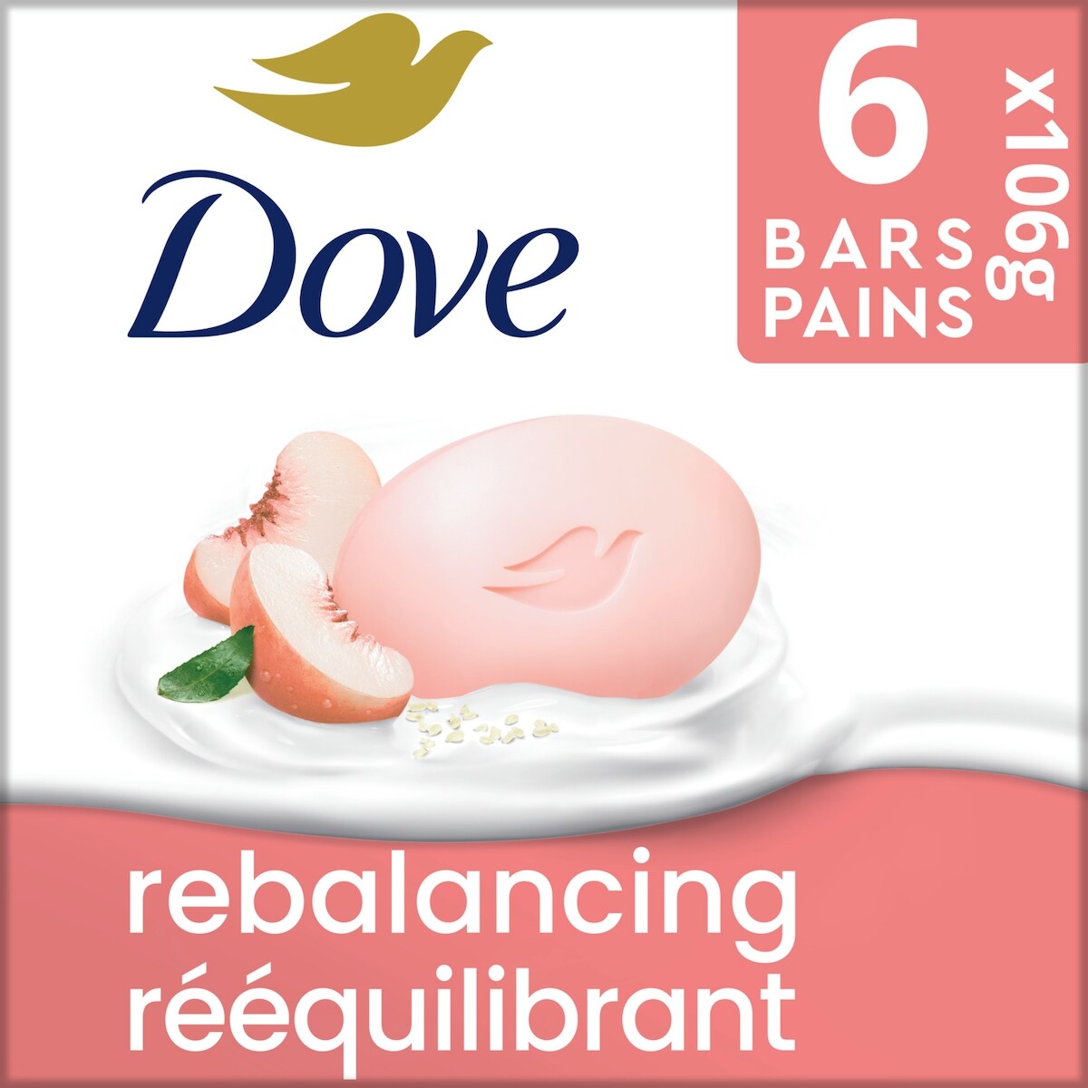Pain de Beauté Nettoyant Doux Pêche et Lait de Riz