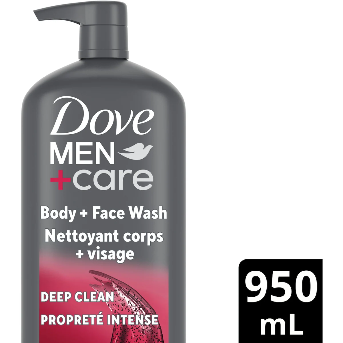 Men+Care Nettoyant Corps + Visage Exfoliant Deep Clean pour homme