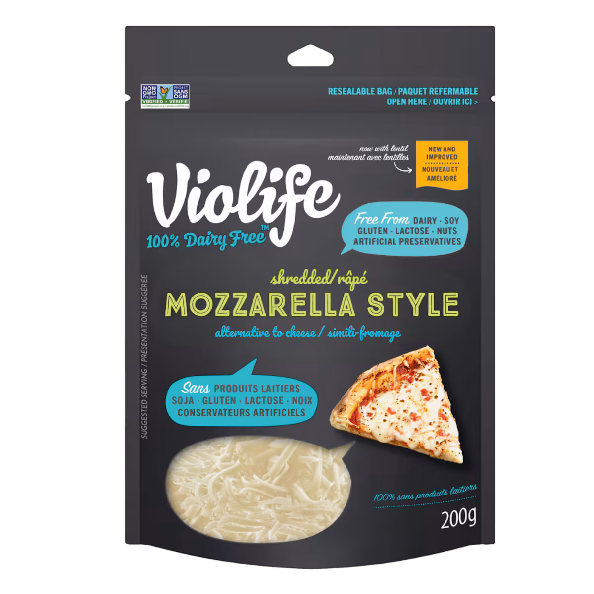 Fromage style mozzarella râpé