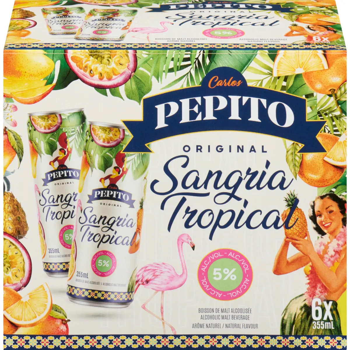 Boisson de malt alcoolisée original sangria tropical (Pièce didentité requise au moment du ramassage)