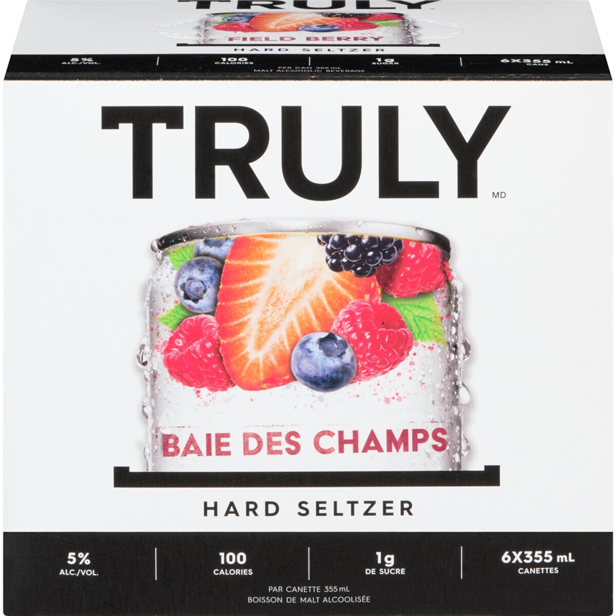 Boisson de malt alcoolisée baie des champs hard seltzer caisse (Pièce didentité requise au moment du ramassage)