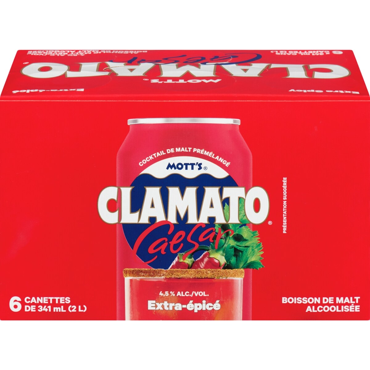 Caesar boisson de malt alcoolisée extra-épicé caisse (Pièce didentité requise au moment du ramassage)