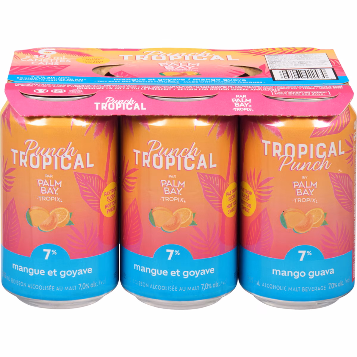 Tropix boisson alcoolisée au malt punch tropical (Pièce didentité requise au moment du ramassage)