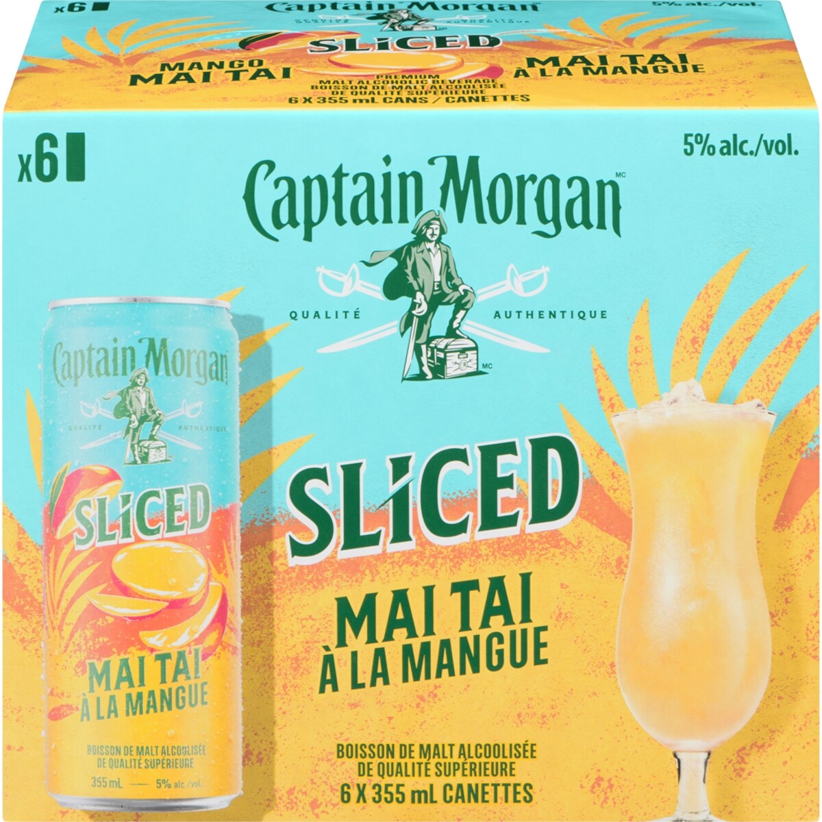 Sliced boisson de malt alcoolisée de qualité supérieure mai tai à la mangue caisse (Pièce didentité requise au moment du ramassage)