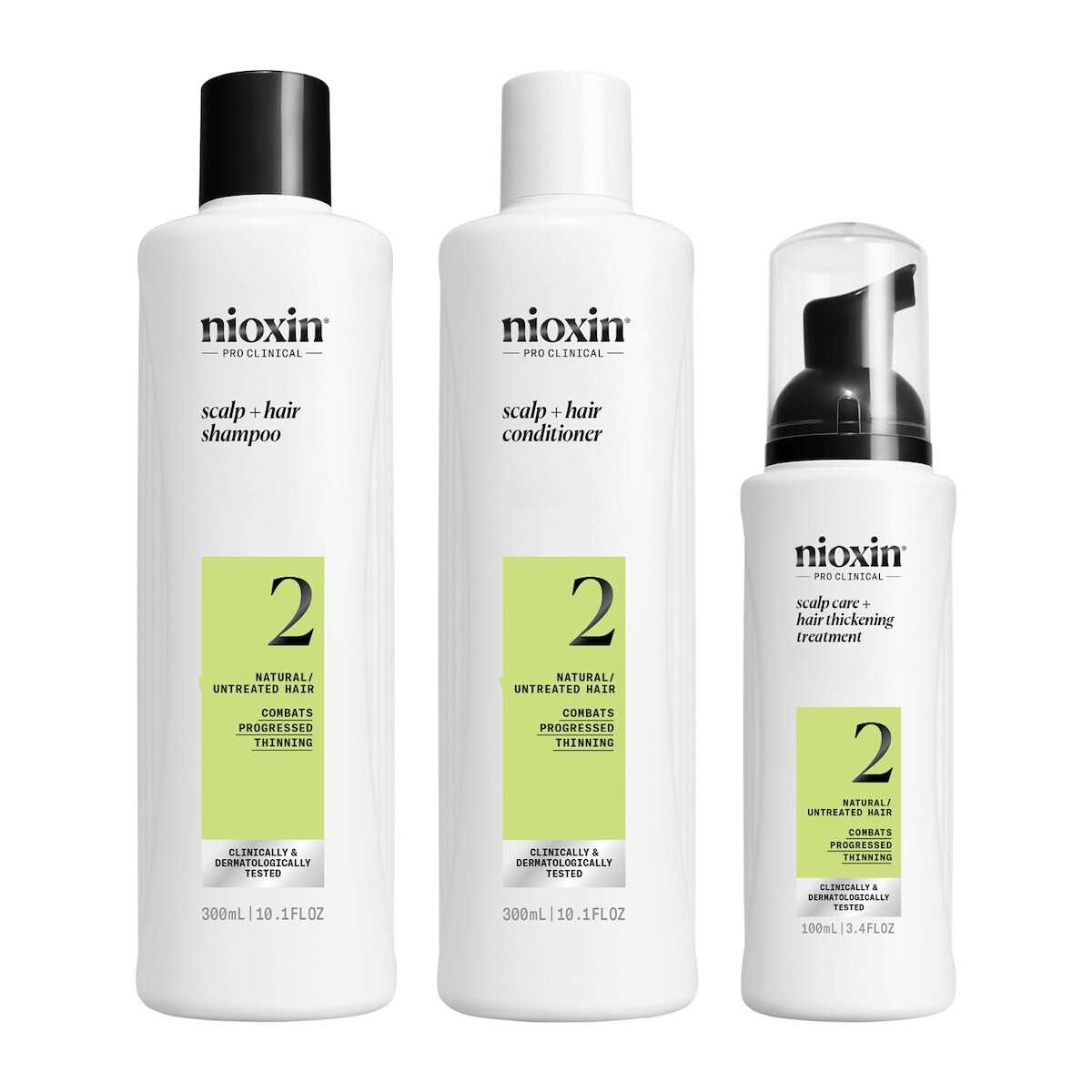 Pro clinical système épaississant et de soin du cuir chevelu système 2 cheveux naturels non traités