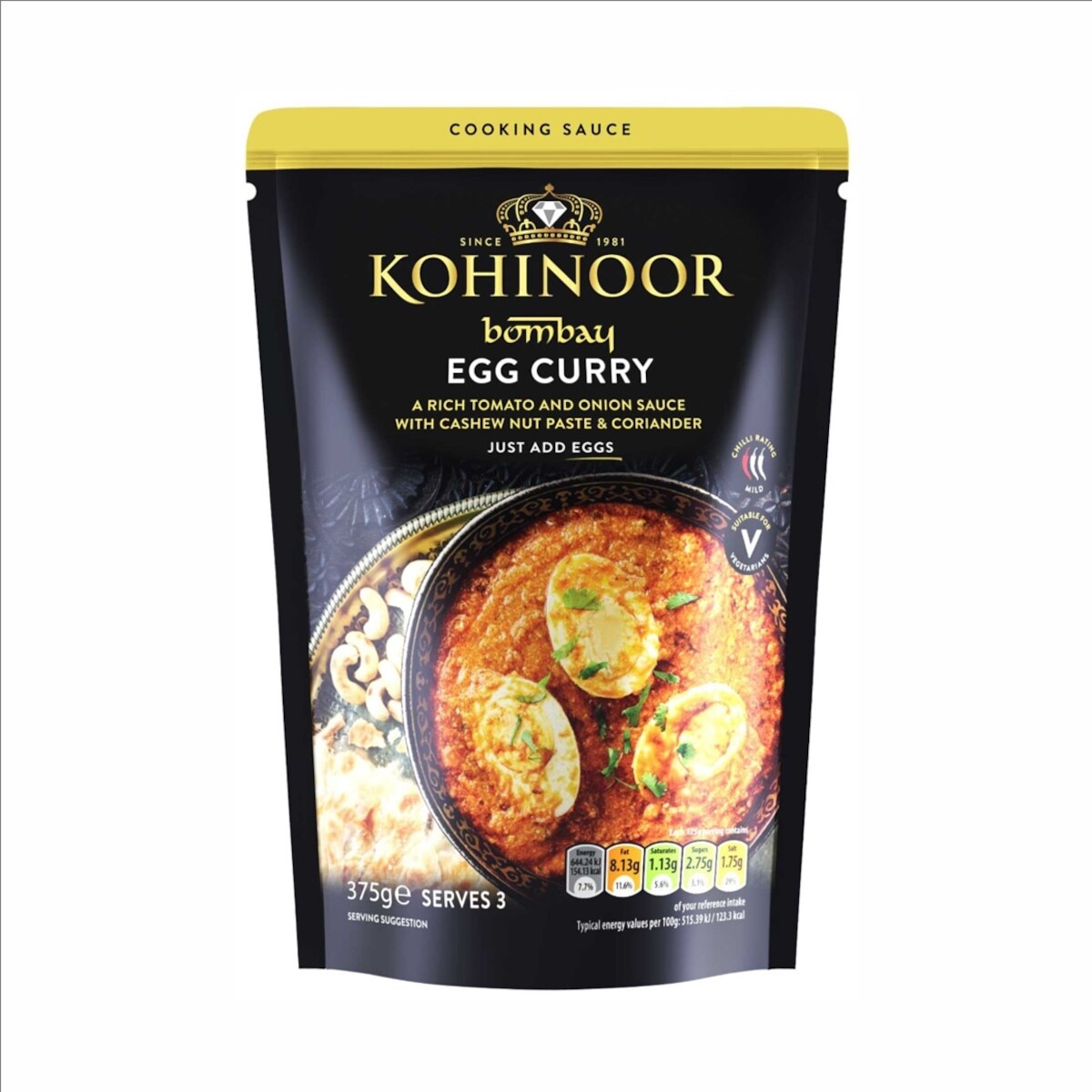 uf aux curry à la Bombay