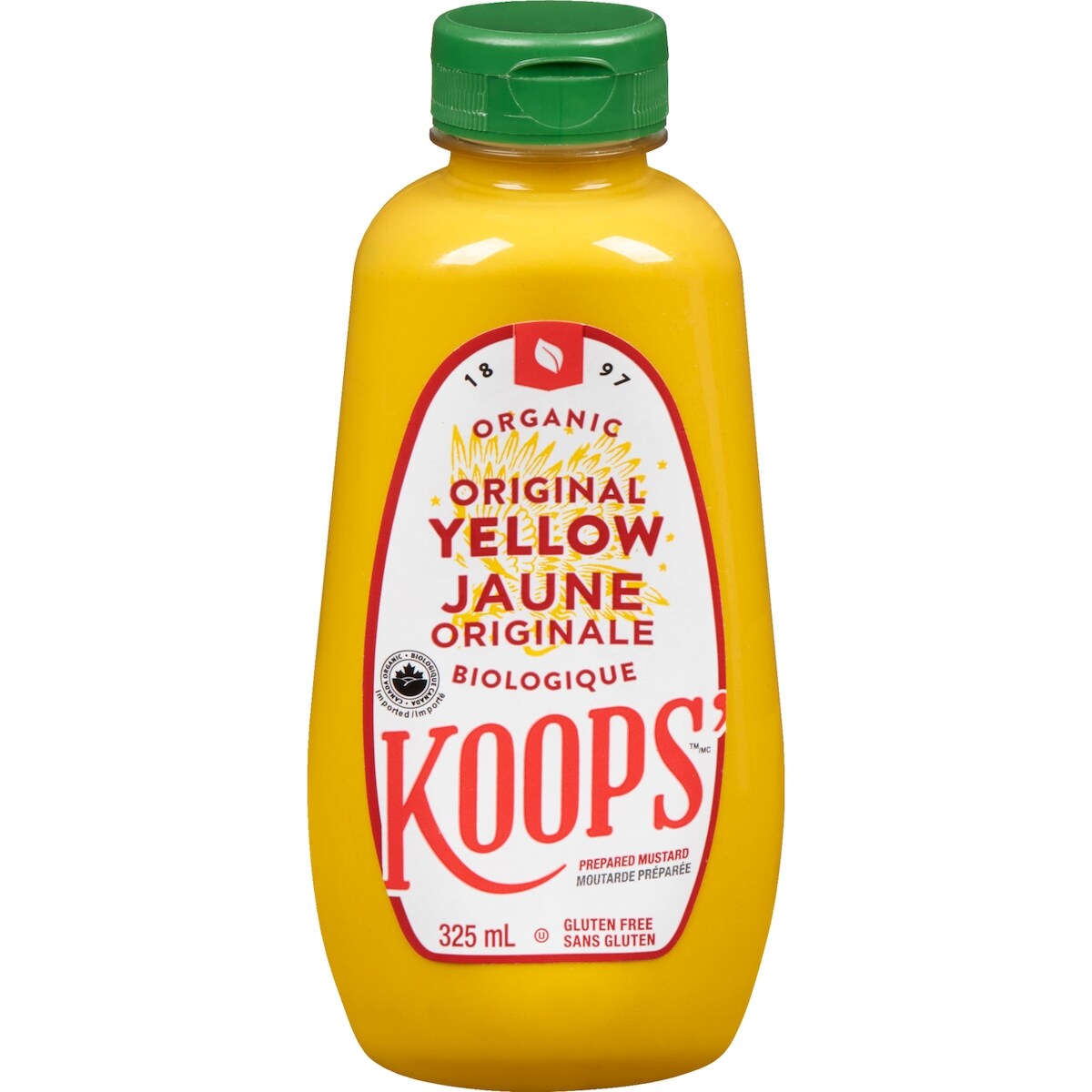 Moutarde préparée jaune originale biologique