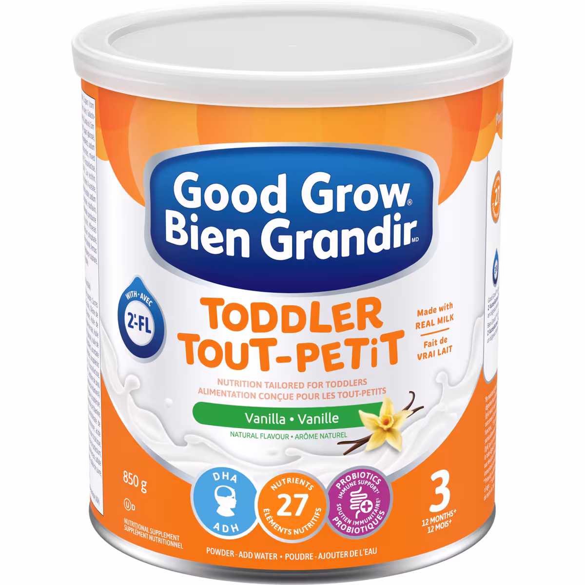 Tout-petits supplément nutritionnel vanille 3 12 mois+