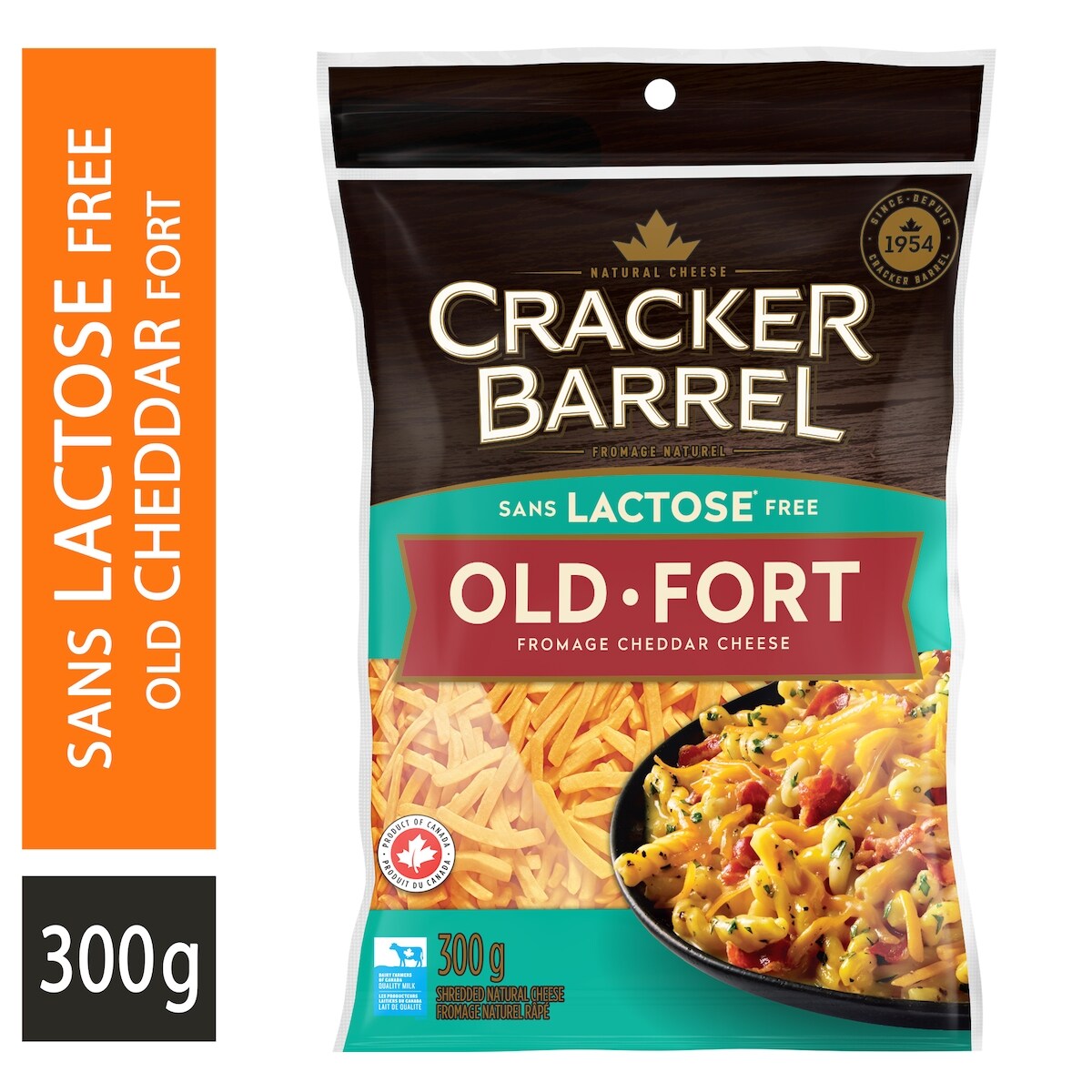 Fromage Râpé Sans Lactose Cheddar Fort